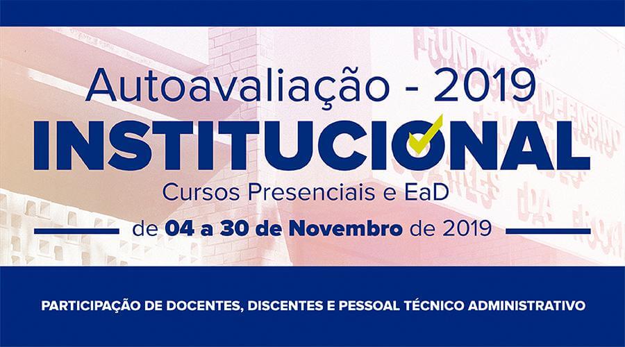 Avaliação Institucional - 2º semestre de 2019