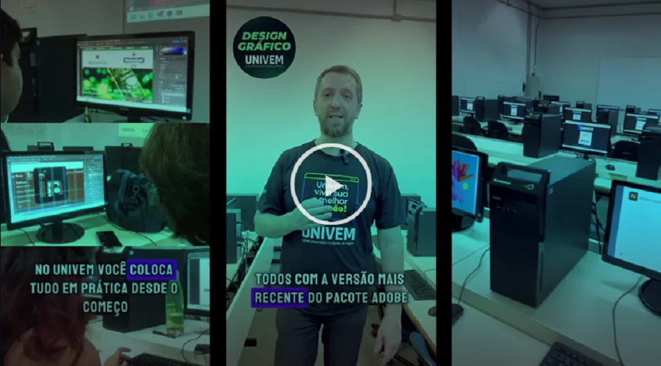 Faça o curso de Design Gráfico do UNIVEM e leve suas ideias além!