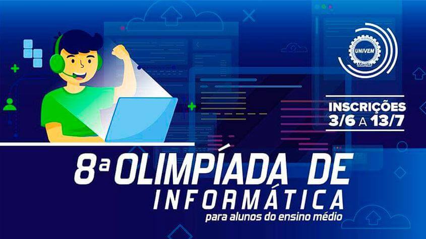 UNIVEM abre inscrições para 8ª Olimpíada de Informática