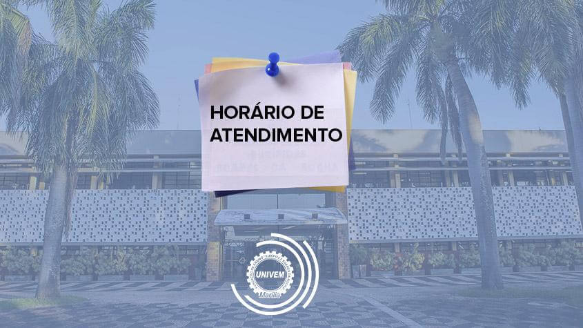 COMUNICADO A COMUNIDADE ACADÊMICA DO UNIVEM