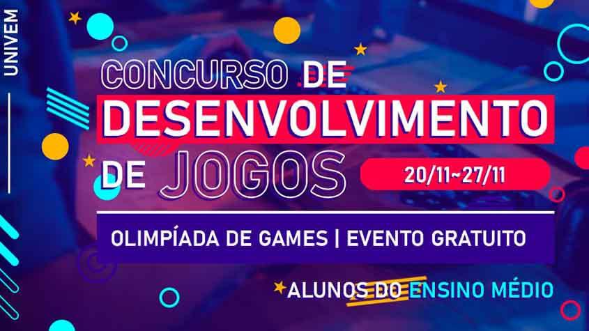 UNIVEM realiza Olimpíada de Games para alunos do ensino médio.