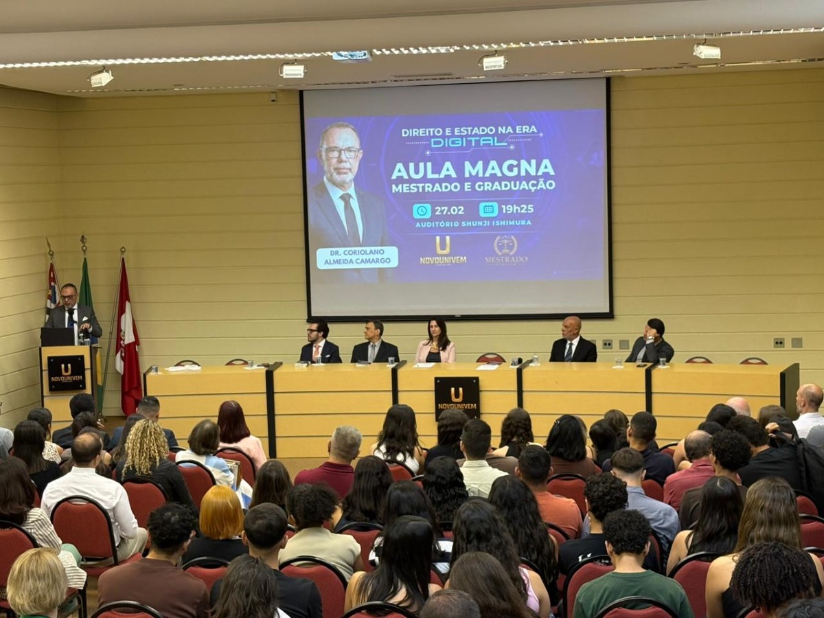 Aula Magna promove debate sobre ética e inteligência artificial no Direito.
